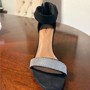 Style & Co. Black and Silver Heels